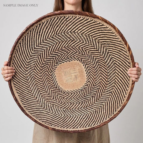 26 Inch African Wall Basket | Tonga Basket | African Wall Baskets | Wabisabi Basket | Woven Basket | Wall Basket | African Décor