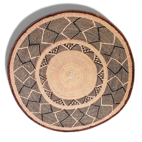 27-28 Inch African Wall Basket | Tonga Basket | African Wall Baskets | Wabisabi Basket | Woven Basket | Wall Basket | African Décor
