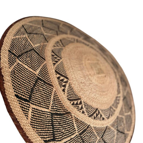 27-28 Inch African Wall Basket | Tonga Basket | African Wall Baskets | Wabisabi Basket | Woven Basket | Wall Basket | African Décor