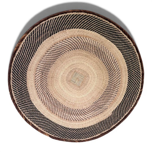 27-28 Inch African Wall Basket | Tonga Basket | African Wall Baskets | Wabisabi Basket | Woven Basket | Wall Basket | African Décor
