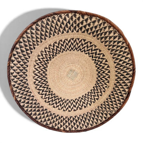 26 Inch African Wall Basket | Tonga Basket | African Wall Baskets | Wabisabi Basket | Woven Basket | Wall Basket | African Décor