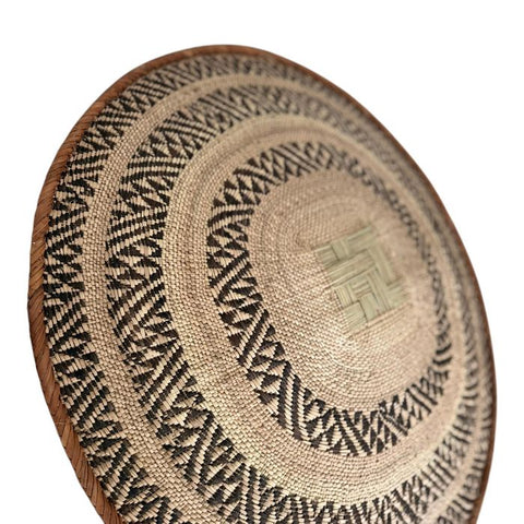 26 Inch African Wall Basket | Tonga Basket | African Wall Baskets | Wabisabi Basket | Woven Basket | Wall Basket | African Décor