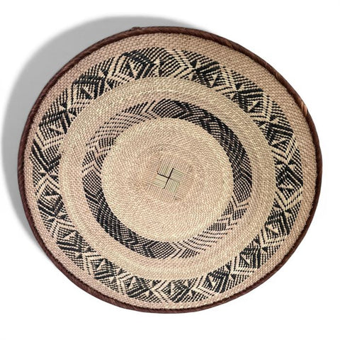 26 Inch African Wall Basket | Tonga Basket | African Wall Baskets | Wabisabi Basket | Woven Basket | Wall Basket | African Décor