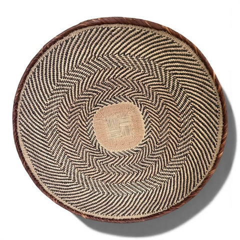 26 Inch African Wall Basket | Tonga Basket | African Wall Baskets | Wabisabi Basket | Woven Basket | Wall Basket | African Décor