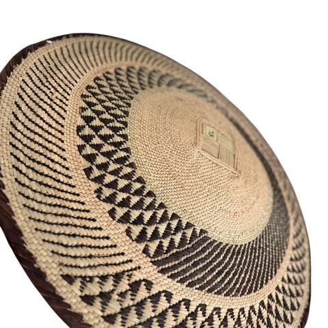 26 Inch African Wall Basket | Tonga Basket | African Wall Baskets | Wabisabi Basket | Woven Basket | Wall Basket | African Décor
