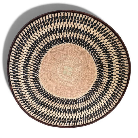 26 Inch African Wall Basket | Tonga Basket | African Wall Baskets | Wabisabi Basket | Woven Basket | Wall Basket | African Décor