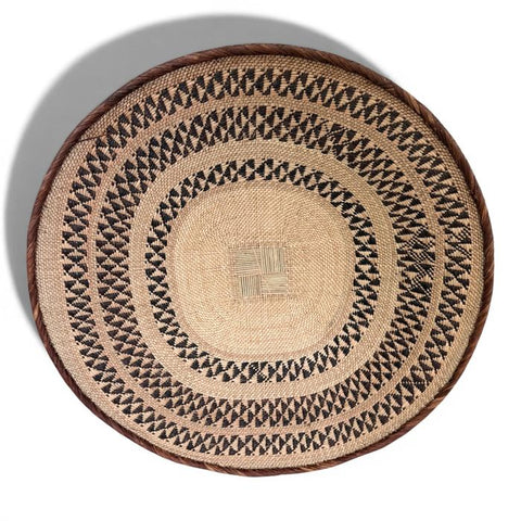 26 Inch African Wall Basket | Tonga Basket | African Wall Baskets | Wabisabi Basket | Woven Basket | Wall Basket | African Décor