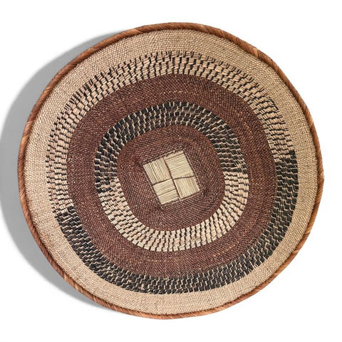 26 Inch African Wall Basket | Tonga Basket | African Wall Baskets | Wabisabi Basket | Woven Basket | Wall Basket | African Décor
