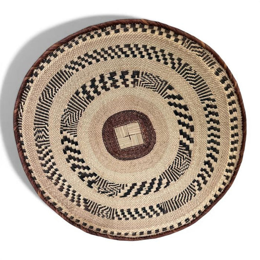 26 Inch African Wall Basket | Tonga Basket | African Wall Baskets | Wabisabi Basket | Woven Basket | Wall Basket | African Décor