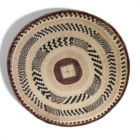 26 Inch African Wall Basket | Tonga Basket | African Wall Baskets | Wabisabi Basket | Woven Basket | Wall Basket | African Décor