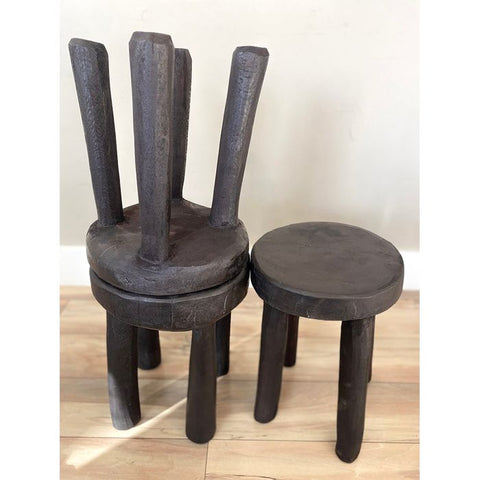 African antique wooden stool