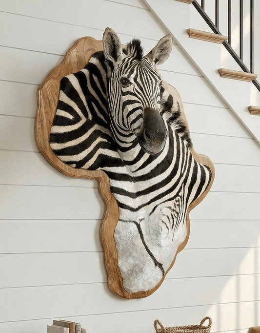 Wooden Burchell Zebra Mount - Paulski Art