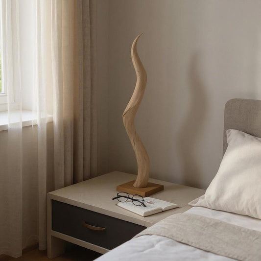 Wooden Kudu Horn Sculpture - Paulski Art