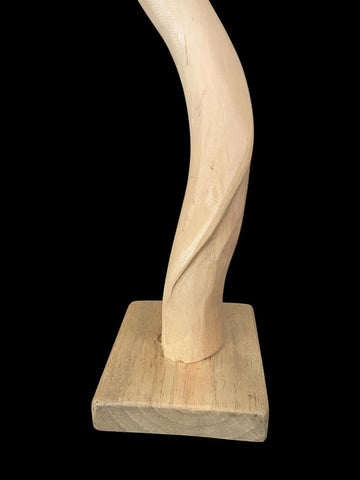 Wooden Kudu Horn Sculpture - Paulski Art