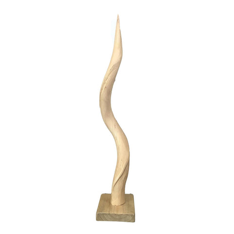 Wooden Kudu Horn Sculpture - Paulski Art