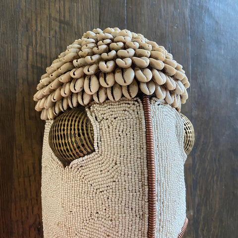XL Baule Beaded African Mask - Paulski Art