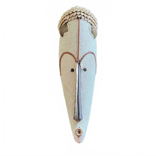 XL Baule Beaded African Mask - Paulski Art
