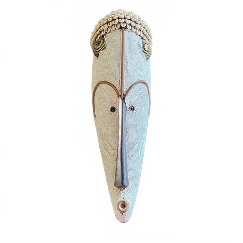 XL Baule Beaded African Mask - Paulski Art