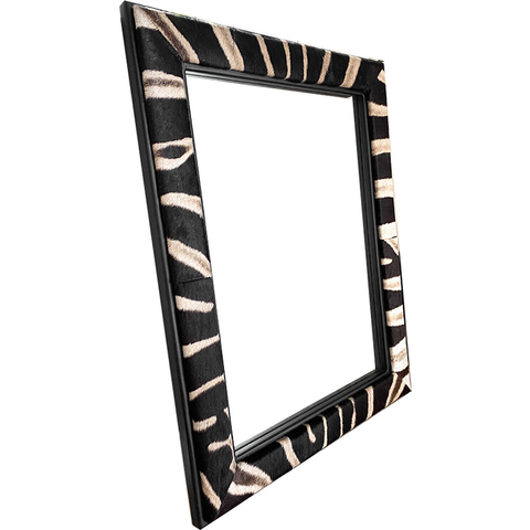 Zebra skin mirror