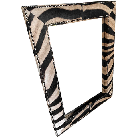 Genuine Zebra Hide Mirror - Paulski Art 