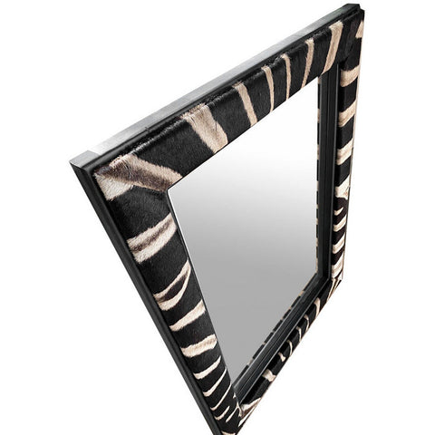 Zebra skin mirror
