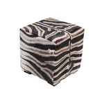 zebra hide stool