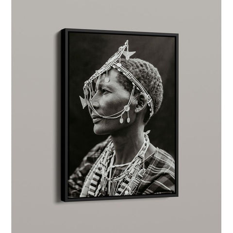 Maasai Canvas Framed Portraits | African Framed Art | African Framed Wall Art | African Photography | African Wall Decor | Portrait Print