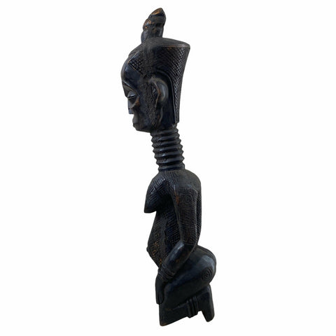 Antique African Luba Baluba Figurine | African Tribal Mask | African Art | Tribal Mask | Tribal Art | Wooden Mask | African Masks
