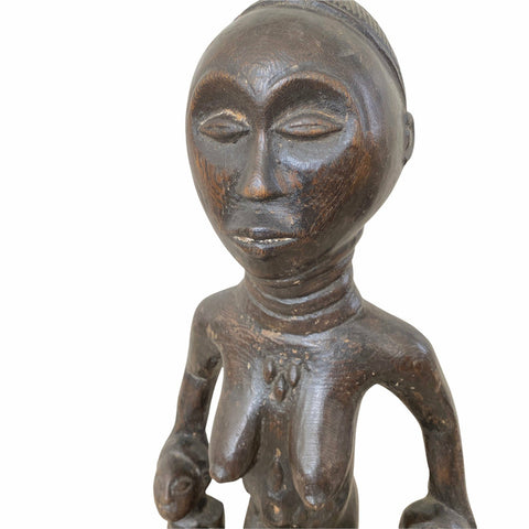 Antique African Luba Baluba Figurine | African Tribal Mask | African Art | Tribal Mask | Tribal Art | Wooden Mask | African Masks