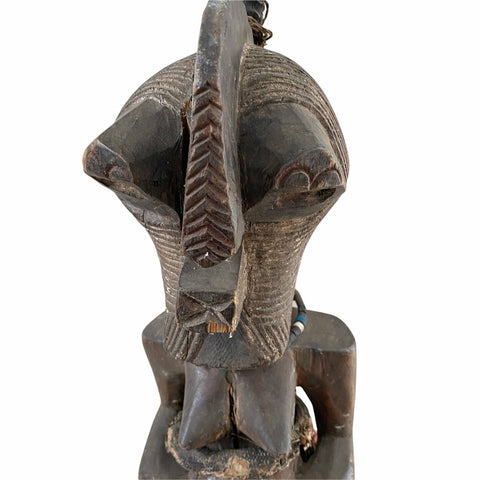 Antique Songye Kifwebe Tribal Figurine | African Tribal Mask | African Art | Tribal Mask | Tribal Art | Wooden Mask | African Masks