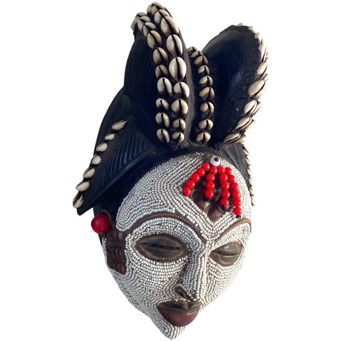 BX Baule Beaded African Mask