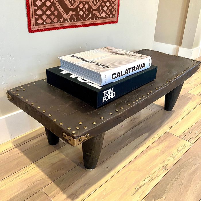 40" Old Senufo Bench | African Senufo Stool | Boho Wood Coffee Table | Boho Wooden Table | Farmhouse | Rustic Coffee Table | Vintage Bench