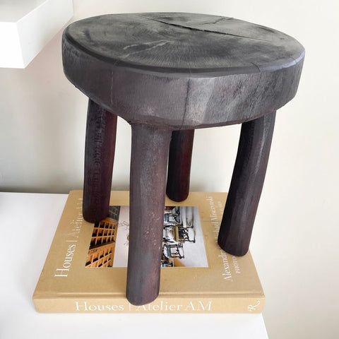 11”W x 13”H Lobi Stool | African Senufo Stool | African End Table | African Wooden Table | African Bench | Side Stool | Furniture
