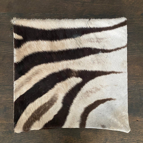 Zebra skin pillow
