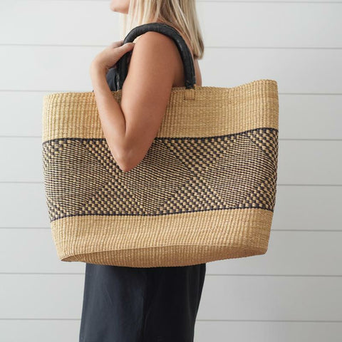 Natural Woven Basket Bag